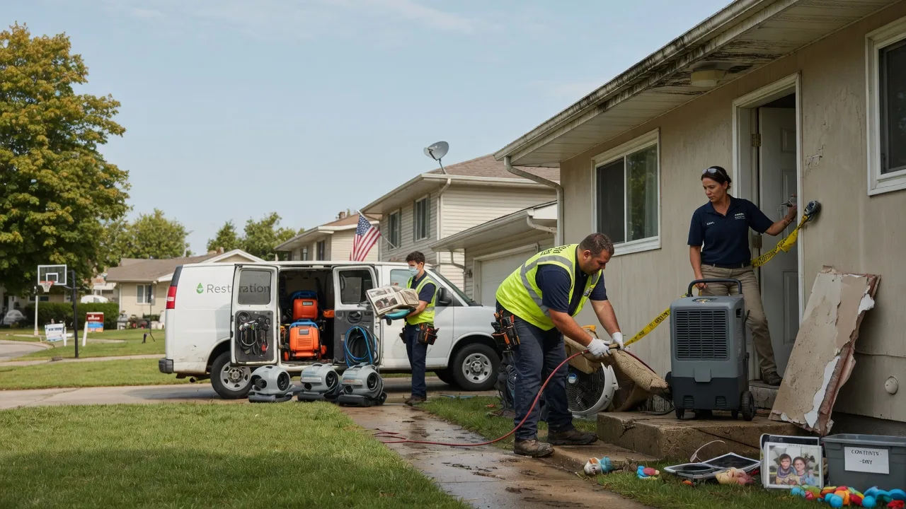 Water Damage Restoration in Elkhart, IL near me